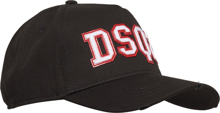 Dsquared2 red dsq2 side leaf cap Zwart