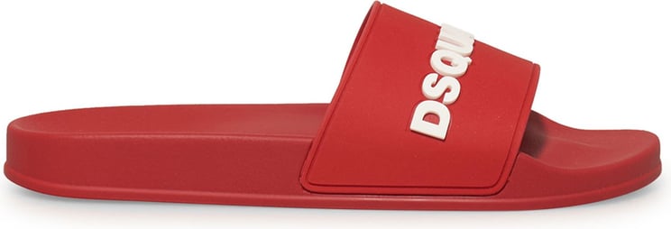 Dsquared2 3D logo slides red Rood