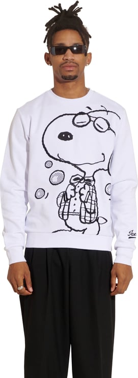 Iceberg Snoopy Cotton Sweater White Wit