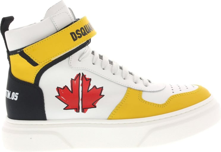 Dsquared2 Sneakers Basket Whiteyellow Wit Wit