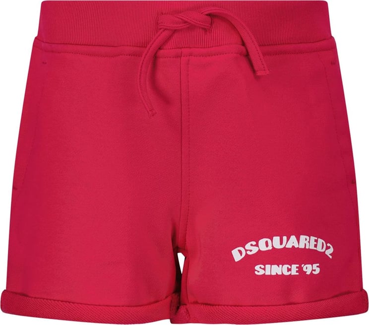 Dsquared2 Dsquared2 DQ0853 baby shorts fuchsia Roze