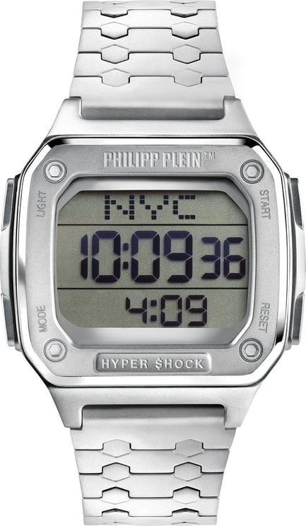 Philipp Plein PWHAA0521 Hyper $hock horloge 44 mm Grijs