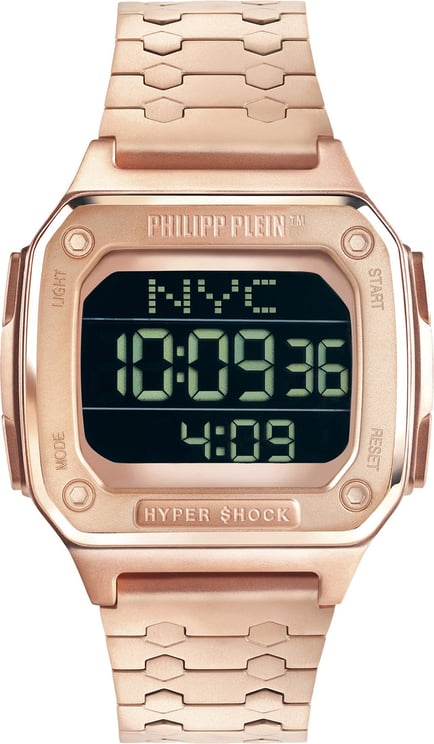 Philipp Plein PWHAA0721 Hyper $hock horloge 44 mm Zwart