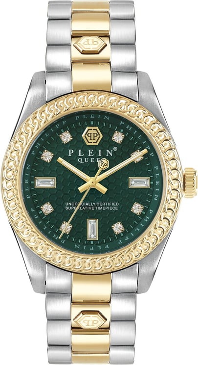 Philipp Plein PWDAA0421 Queen Crystal horloge 36 mm Groen