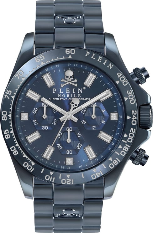 Philipp Plein PWCAA0521 Nobile Wonder horloge 43 mm Blauw