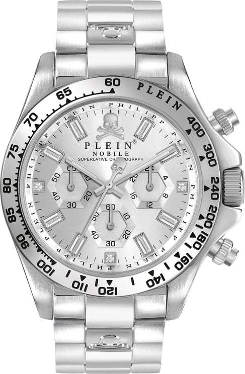 Philipp Plein PWCAA0321 Nobile Wonder horloge 43 mm Zilver