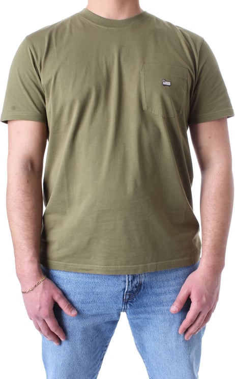 Woolrich T-shirts And Polos Military Green Groen