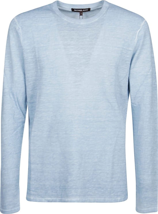 Michael Kors Cold Dye Crewneck Sweater Blue Blauw