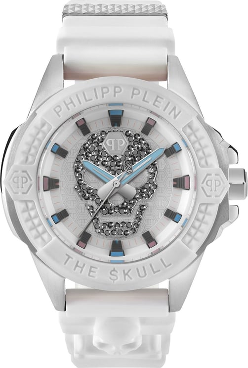 Philipp Plein PWAAA1521 The $kull horloge 44 mm Wit