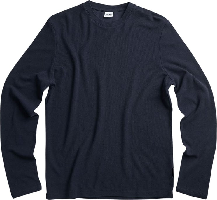 NN07 regular cotton long sleeve t-shirt Blauw