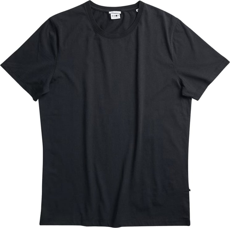NN07 regular cotton t-shirt Zwart