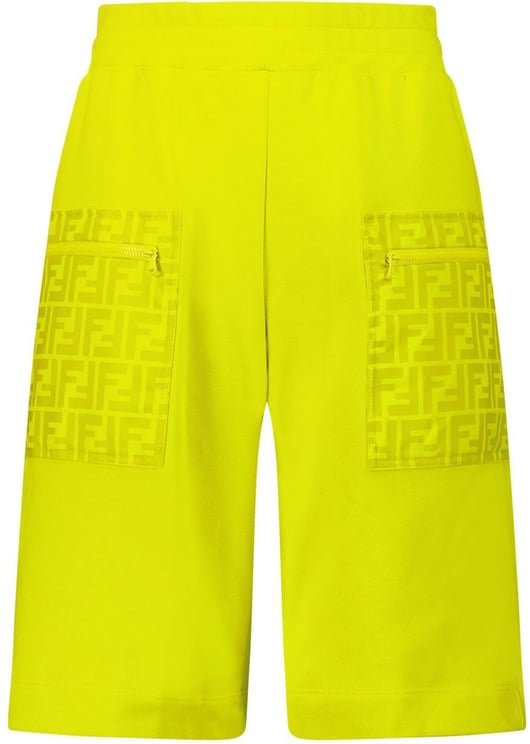 Fendi Fendi JMF378 AG3N kinder shorts geel Geel