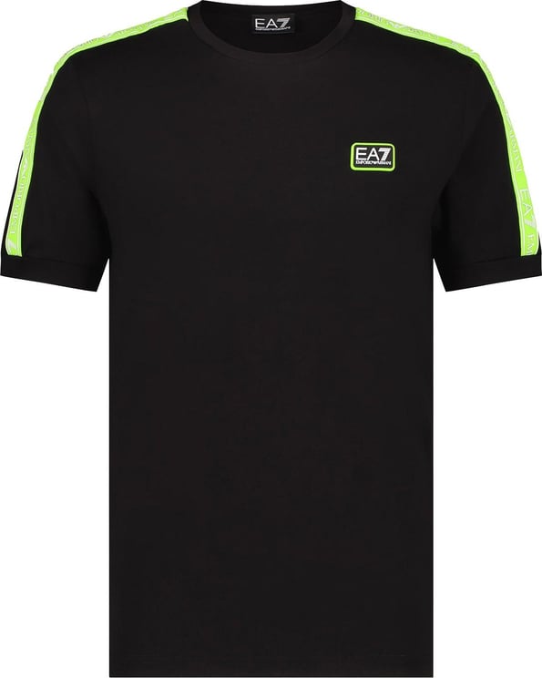 EA7 Regular T-Shirt Black/Green Senior