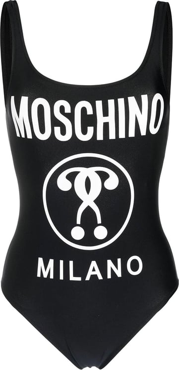 Moschino Moschino Swim One-Piece Logo Swimsuit Zwart