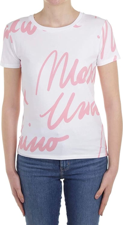 Moschino Moschino Underwear Logo Cotton T-Shirt Wit