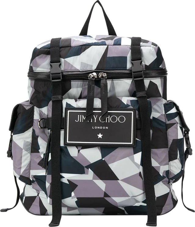 Jimmy Choo Jimmy Choo Wixon Logo Backpack Black