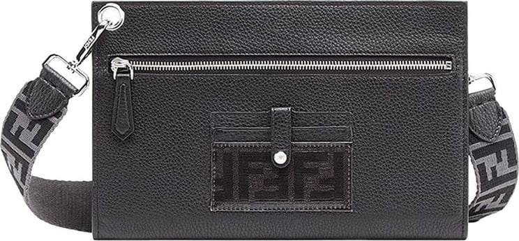 Fendi Leather Travel Clutch Bag