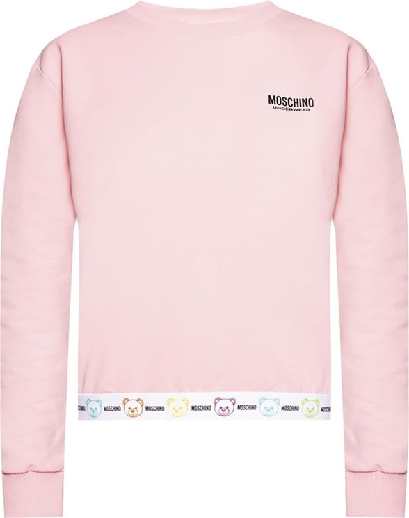 Moschino Moschino Underwear Cotton Logo Sweatshirt Roze