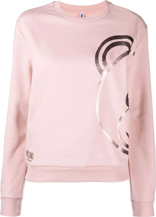 Moschino Moschino Underwear Cotton Logo Sweatshirt Pink