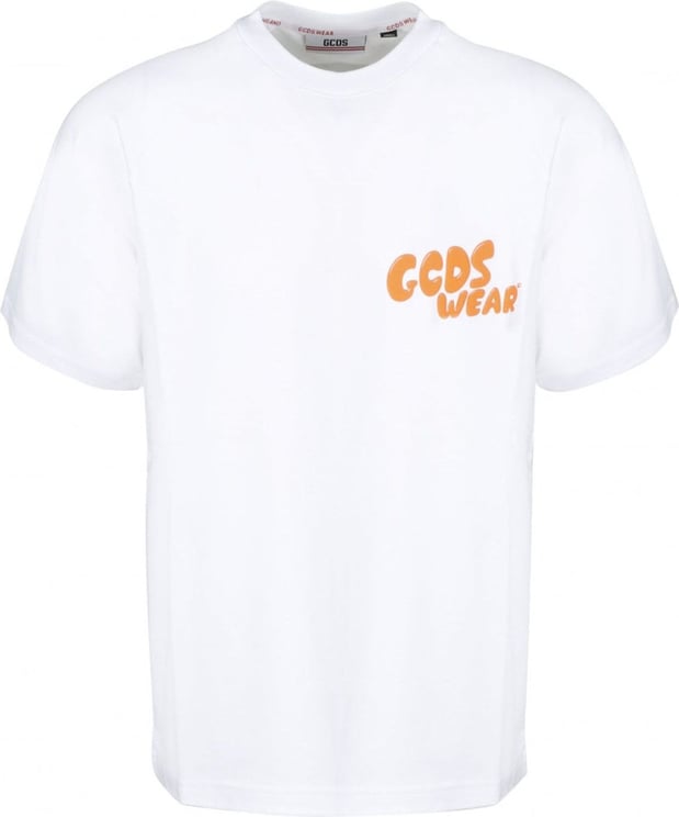 GCDS Gcds Rick & Morty Cotton T-Shirt Wit