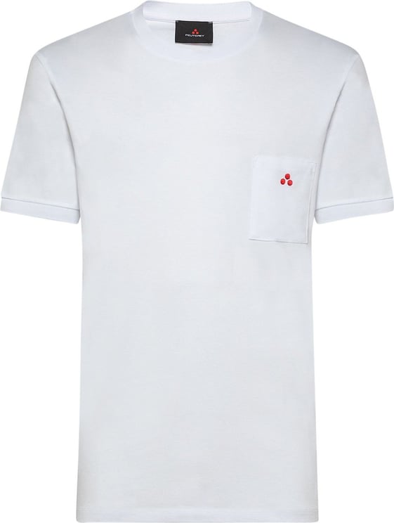 Peuterey BADER - T-shirt with an applied pocket Wit