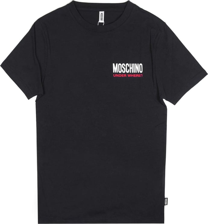 Moschino Moschino Underwear Under Where Logo T-Shirt Zwart