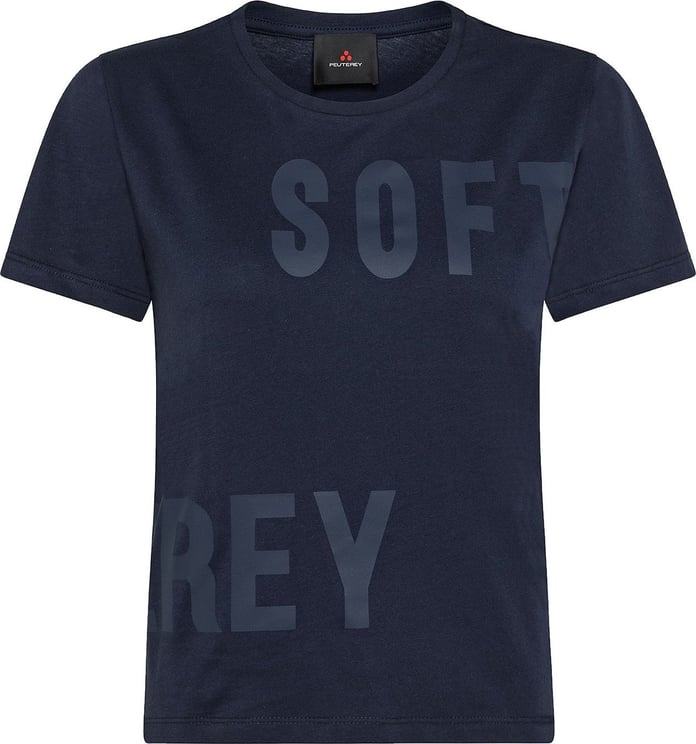 Peuterey T-shirt with colour tone print Blauw