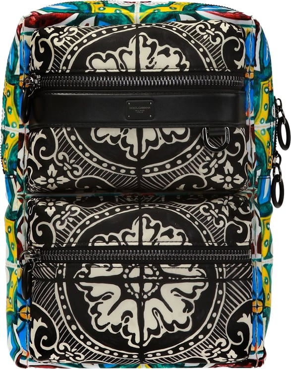 Dolce & Gabbana Dolce & Gabbana Sicilia DNA One-Shoulder Backpack Zwart