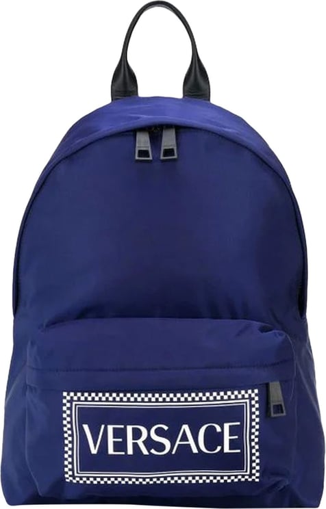 Versace Versace Logo Backpack Blauw