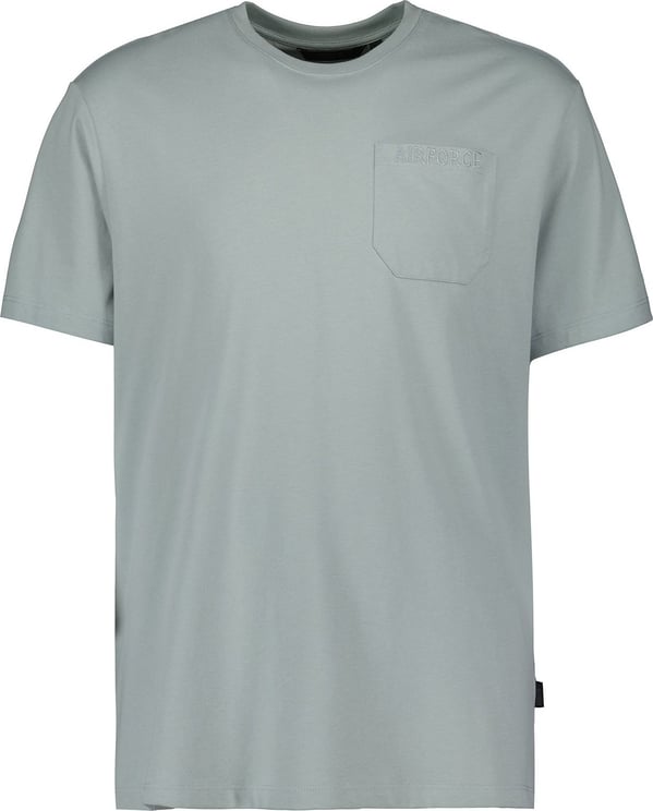 Airforce Chestpocket T-shirt Heren Grijs Grijs