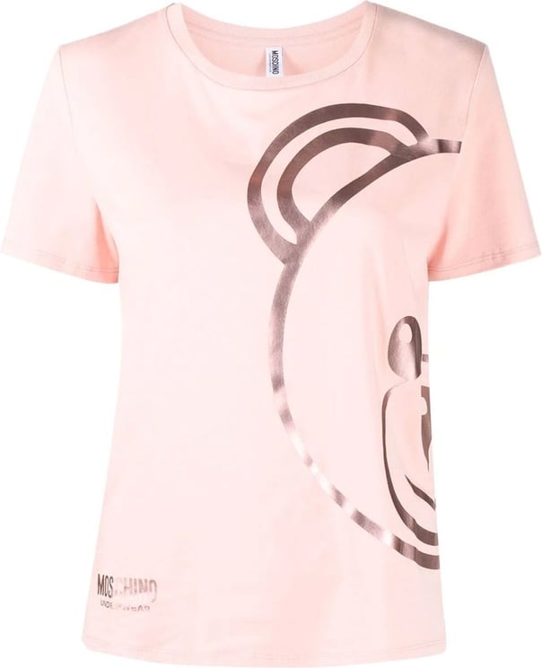 Moschino Moschino Underwear Teddy Print T-Shirt Roze