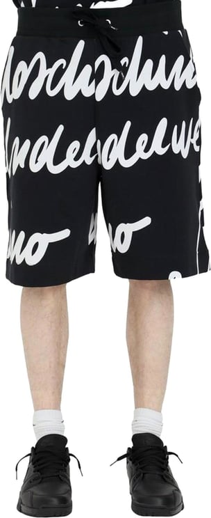 Moschino Moschino Underwear Logo Cotton Shorts Zwart