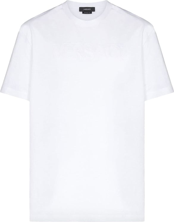 Versace Versace Jeans Couture Logo Cotton T-Shirt Wit