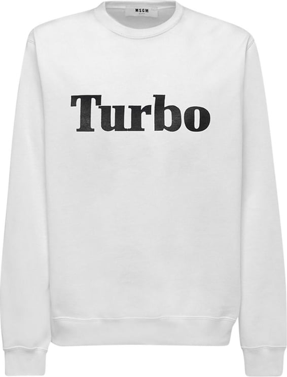 MSGM Sweater Turbo White Wit