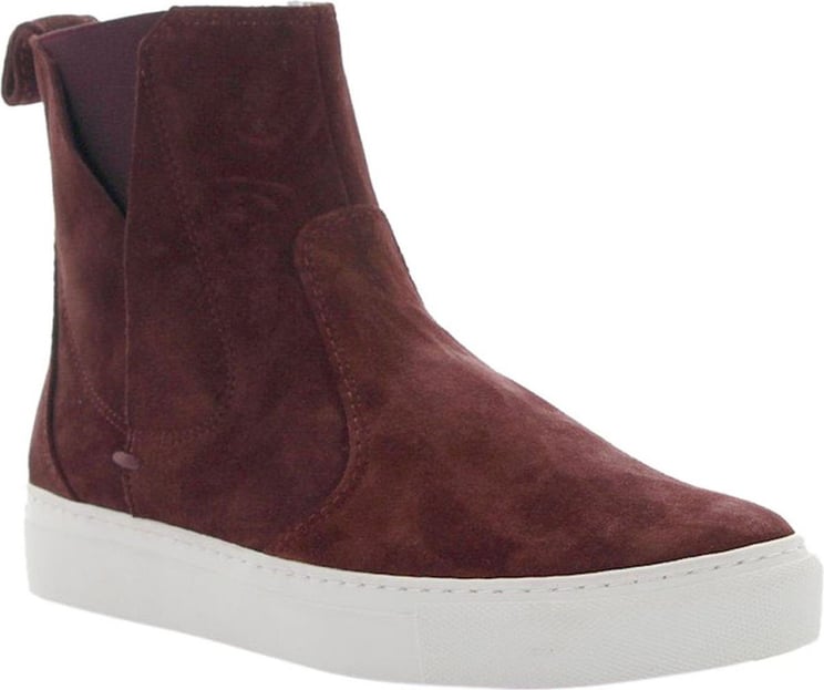 High-top Sneakers Suede Bordeaux Arcos