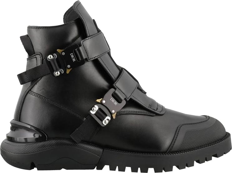 Dior Dior Homme Strapped Ankle Boots Zwart