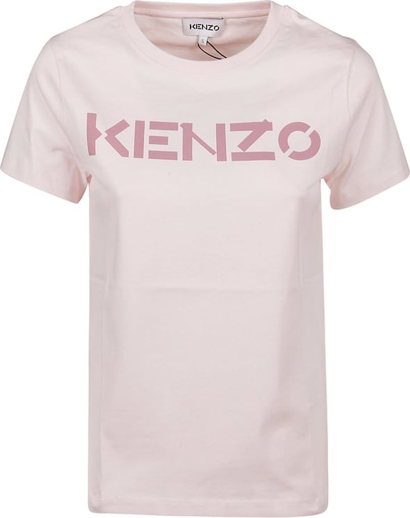 Kenzo Logo Classic T-shirt Pink & Purple Roze