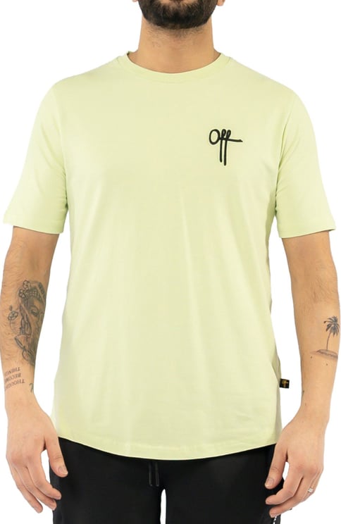 OFF THE PITCH Stockholm Slim T-Shirt Embossed Groen
