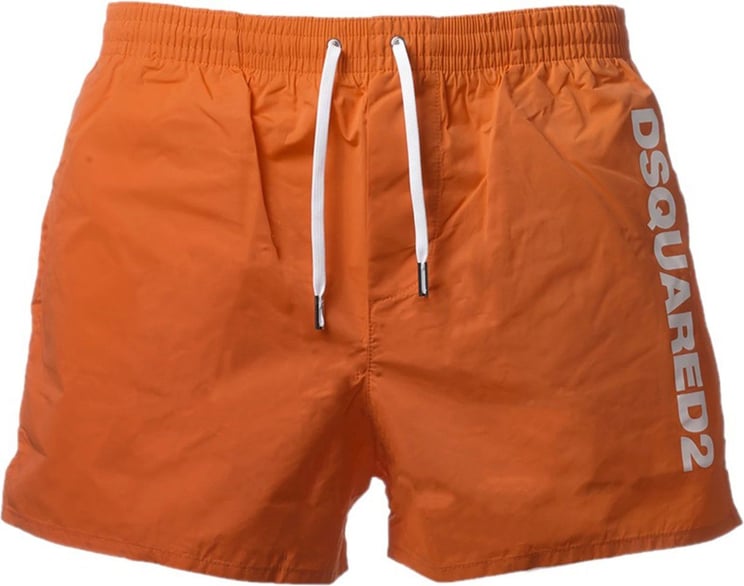 Dsquared2 Swimshort Midi Orange Oranje