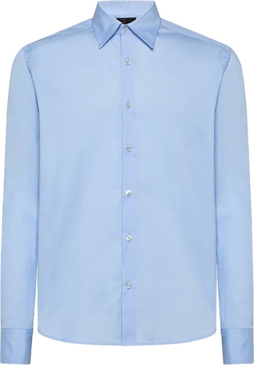 Peuterey Shirt with French collar Blauw