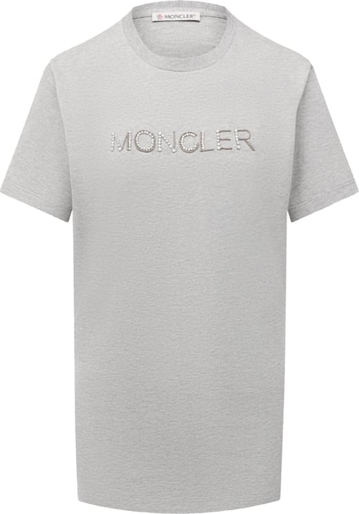 Moncler Moncler Cotton Logo T-Shirt Grijs