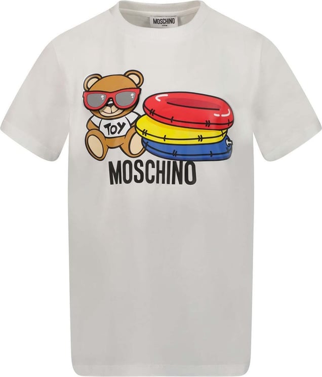 Moschino Kinder T-shirt Wit Wit