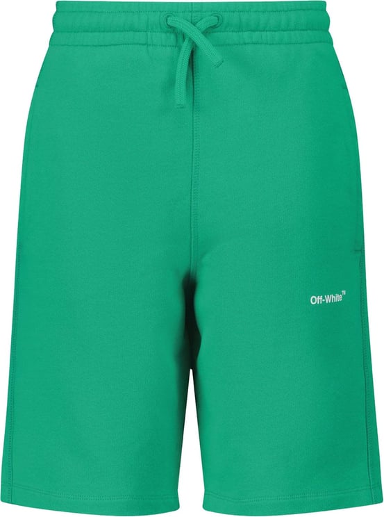 OFF-WHITE Off-White OBCI001S22FLE002 kinder shorts groen Green