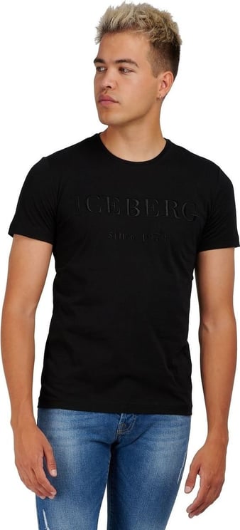 Iceberg T-shirt Zwart Branding Fw Zwart