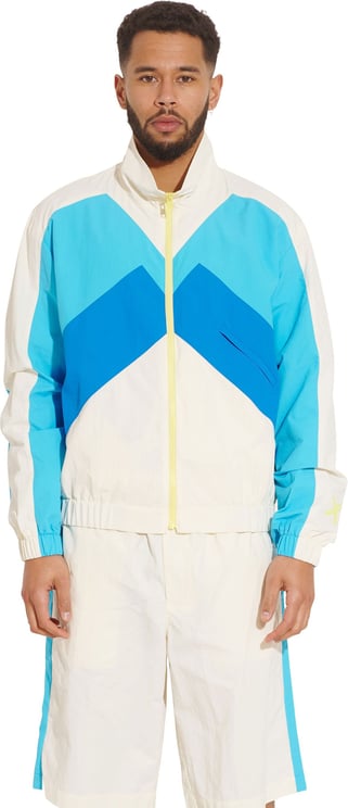 Kenzo logo print jacket Blauw