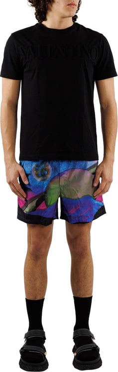 Valentino Water Sky Printed Shorts Divers