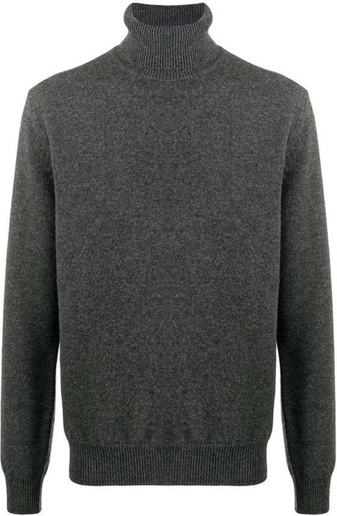 Dolce & Gabbana Dolce & Gabbana High Collar Wool Blend Sweater Grijs