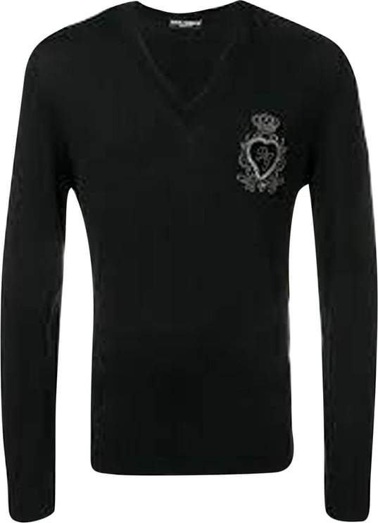 Dolce & Gabbana Dolce & Gabbana V Neck Sweater Zwart