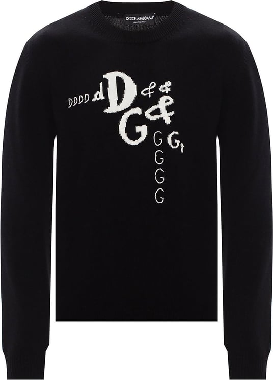 Dolce & Gabbana Dolce & Gabbana Logo Sweater Knit Zwart