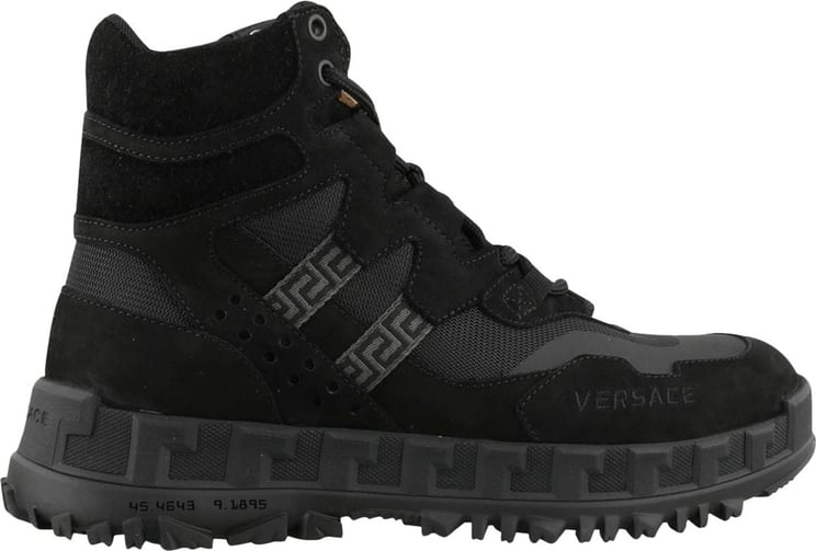 Versace Versace Suede Hiking Boots Black